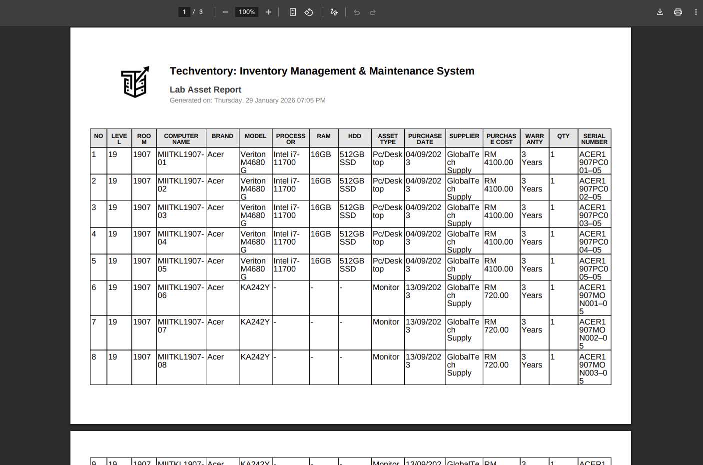 Asset PDF Screenshot